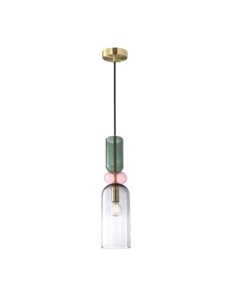 ITALUX Manso Pendant Sanded Gold with Gloss 1xE14 PND-37462D-MC-GD
