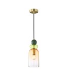 Designer pendant lamps - ITALUX Manso Pendant Sanded Gold with Gloss 1xE14 PND-37462C-MC-GD - product 1