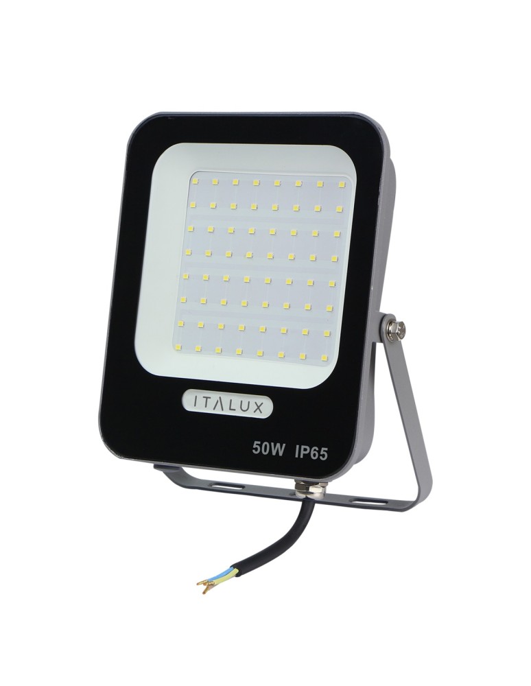 Outdoor floodlights / halopacks - ITALUX Korta Floodlight Gray IP65 1xLED 50W Neutral White FD-27253-50W - product kolory-swiatla.pl 1