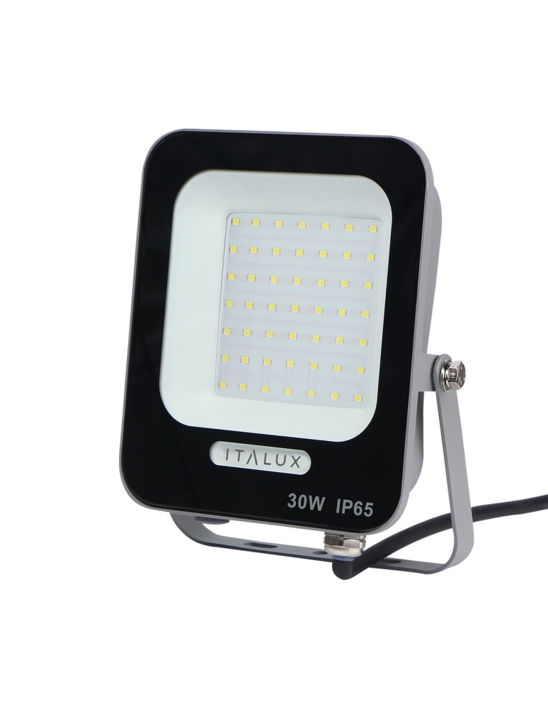 Outdoor floodlights / halopacks - ITALUX Korta Floodlight Gray IP65 1xLED 30W Neutral White FD-27253-30W - product kolory-swiatla.pl 1