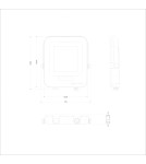 Outdoor floodlights / halopacks - ITALUX Korta Floodlight Gray IP65 1xLED 30W Neutral White FD-27253-30W - product 5