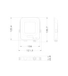 Outdoor floodlights / halopacks - ITALUX Korta Floodlight Gray IP65 1xLED 20W Neutral White FD-27253-20W - product 5