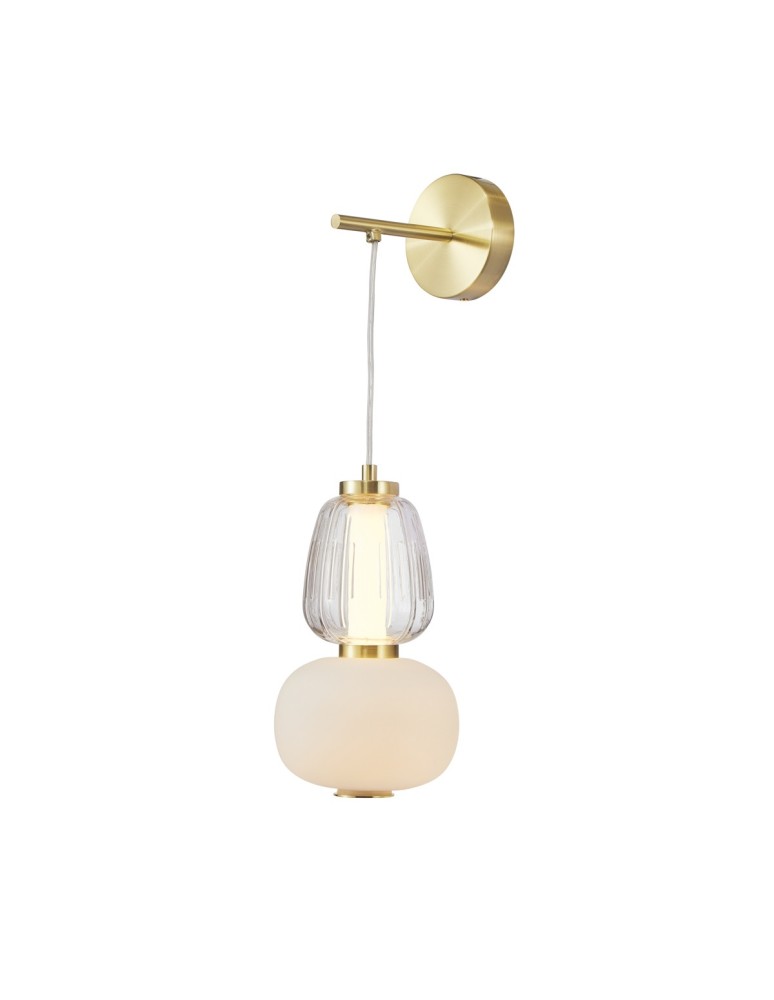 Designer wall lamps - ITALUX Eris Pendant Sandblasted Gold with Gloss 1xLED 18W WL-98374-18W-GD - product kolory-swiatla.pl 1