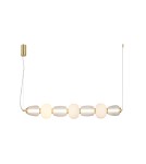 Designer pendant lamps - ITALUX Eris Pendant Sandblasted Gold with Gloss 1xLED 42W PND-98374-42W-GD - product 1