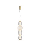 Designer pendant lamps - ITALUX Eris Pendant Sandblasted Gold with Gloss 1xLED 32W PND-98374-32W-GD - product 1