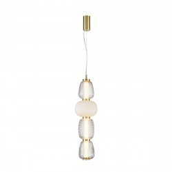 ITALUX Eris Wisząca Piaskowany złoty z połyskiem 1xLED 32W PND-98374-32W-GD