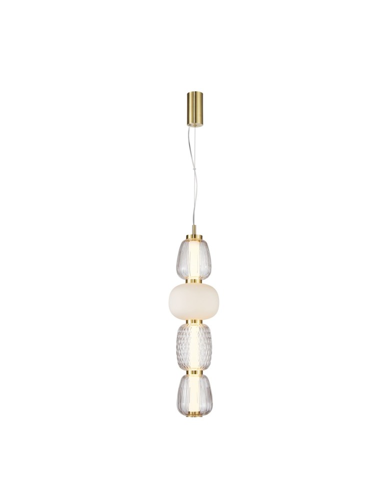 Designer pendant lamps - ITALUX Eris Pendant Sandblasted Gold with Gloss 1xLED 32W PND-98374-32W-GD - product kolory-swiatla.pl 1