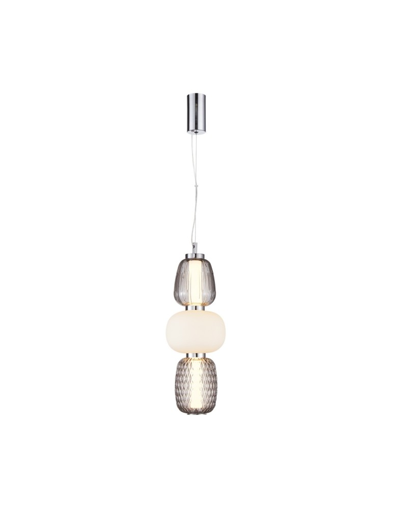 Designer pendant lamps - ITALUX Eris Pendant Chrome 1xLED 28W PND-98374-28W-CH - product kolory-swiatla.pl 1