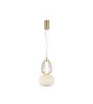 Designer pendant lamps - ITALUX Eris Pendant Sandblasted Gold with Gloss 1xLED 18W PND-98374-18W-GD - product 1