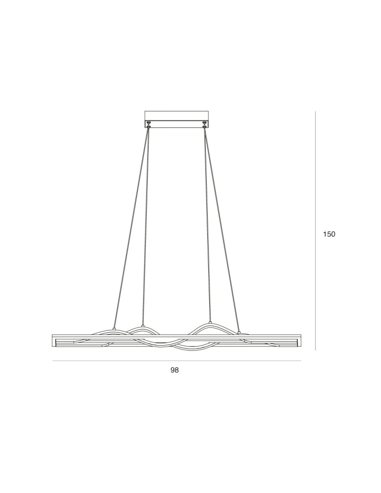 LED pendant lamps - ITALUX Conato Pendant Black Sandblasted 2xLED 35W Warm White PND-23848-30W-BK-GD - product kolory-swiatla.pl 2