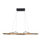 LED pendant lamps - ITALUX Conato Pendant Black Sandblasted 2xLED 35W Warm White PND-23848-30W-BK-GD - product 1