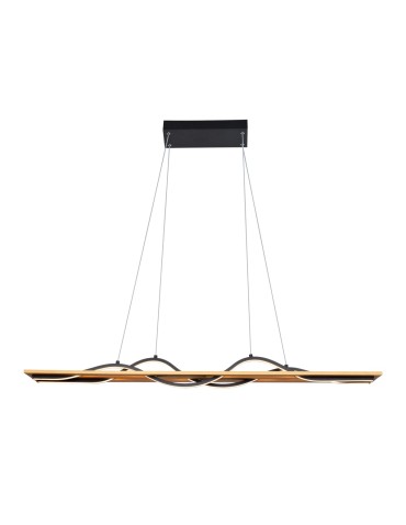 ITALUX Conato Pendant Black Sandblasted 2xLED 35W Warm White PND-23848-30W-BK-GD