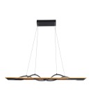 LED pendant lamps - ITALUX Conato Pendant Black Sandblasted 2xLED 35W Warm White PND-23848-30W-BK-GD - product 3