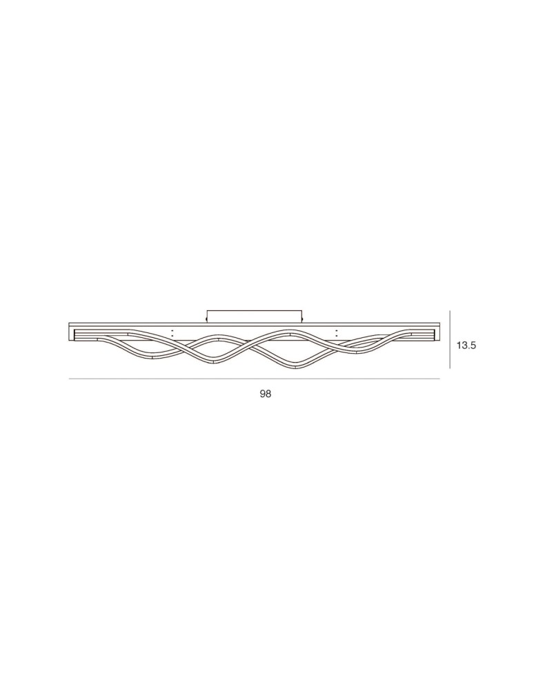 LED ceiling lamps - ITALUX Conato Plafond Black Sandblasted 2xLED 35W Warm White PLF-23848-30W-BK-GD - product kolory-swiatla.pl 2