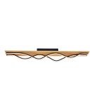 LED ceiling lamps - ITALUX Conato Plafond Black Sandblasted 2xLED 35W Warm White PLF-23848-30W-BK-GD - product 1