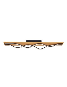 ITALUX Conato Plafond Black Sandblasted 2xLED 35W Warm White PLF-23848-30W-BK-GD