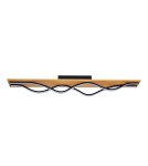 LED ceiling lamps - ITALUX Conato Plafond Black Sandblasted 2xLED 35W Warm White PLF-23848-30W-BK-GD - product 3