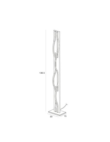 ITALUX Conato Stojąca 2xLED 35W 3000K FL-23848-30W-BK-GD - produkt 2