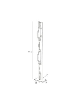 ITALUX Conato Standing Black Sandblasted 2xLED 35W Warm White FL-23848-30W-BK-GD - product 2