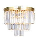 Ceiling lamps with crystals - Zuma Line Amedeo Gold/Transparent Ceiling Lamp C17106/1 - product 1