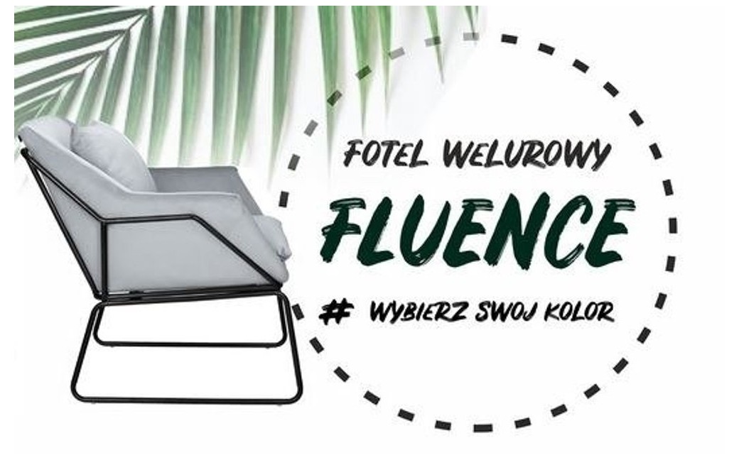 Step into Design Fotel welurowy FLUENCE szary 25073-s