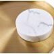 Step into Design Stolik kawowy COLUMN marmurowy biało złoty 55cm DP-FA1 white gold