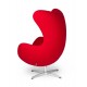 King Home Fotel EGG CLASSIC czerwony.17 - wełna, podstawa aluminiowa (JH-026.CZERWONY.17)