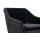 King Home Fotel EMMA VELVET czarny welur - podstawa czarna (MSE011000308.V41)