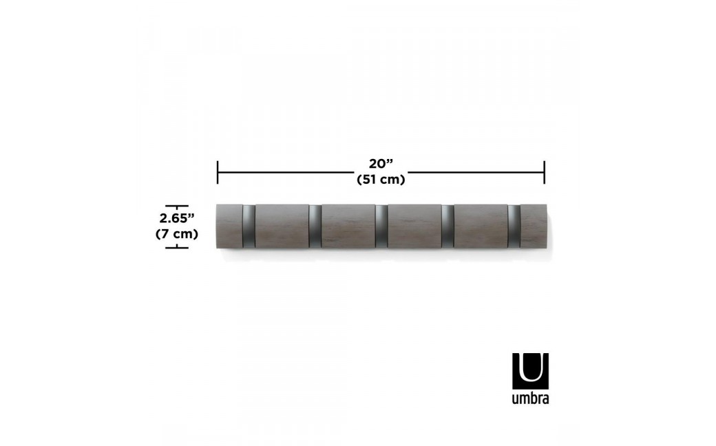 UMBRA wieszak na ubrania FLIP 5 szary (318850-1045)