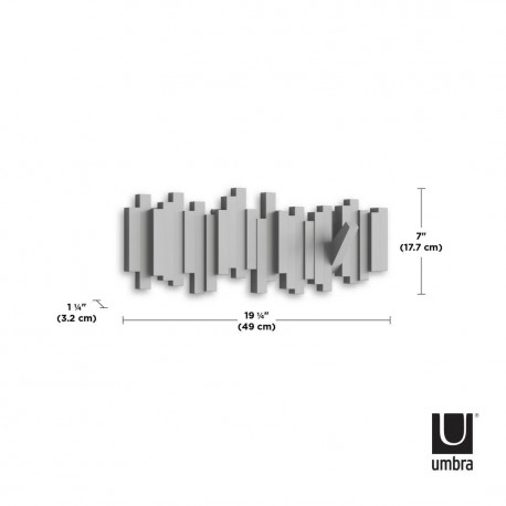 UMBRA wieszak na ubrania STICKS szary (318211-918)