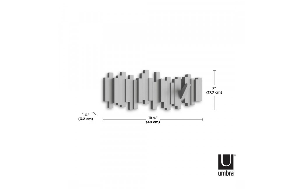 UMBRA wieszak na ubrania STICKS szary (318211-918)