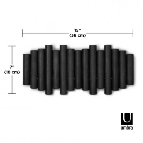 UMBRA wieszak na ubrania PICKET RAIL czarny (1011471-040)