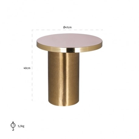 RICHMOND stolik GIULIA - szczotkowane złoto (825176)