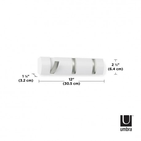 UMBRA wieszak na ubrania FLIP 3 biały (318853-660)