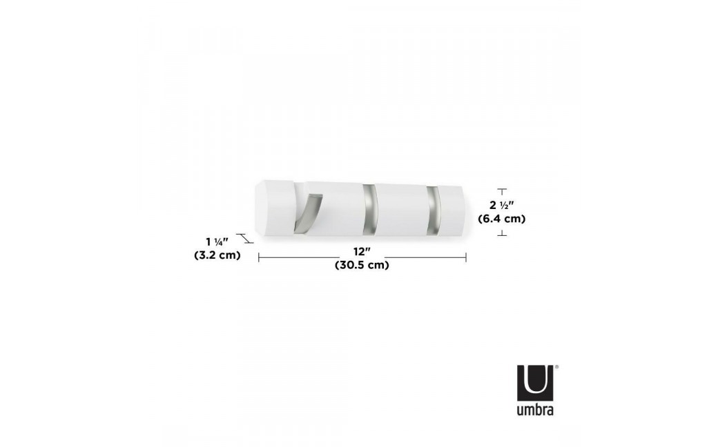 UMBRA wieszak na ubrania FLIP 3 biały (318853-660)