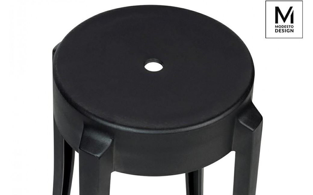 MODESTO stołek CALMAR 46 czarny - polipropylen (C1070.BLACK)