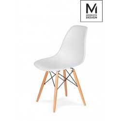 MODESTO krzesło DSW białe - podstawa bukowa (C1021B.WHITE)