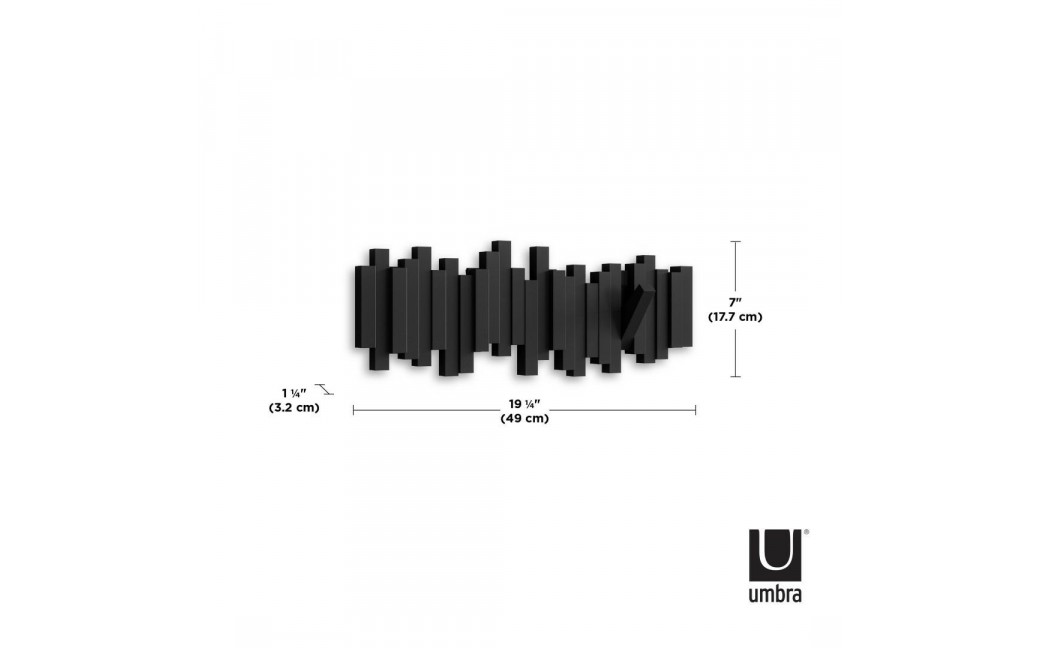 UMBRA wieszak na ubrania STICKS czarny (318211-040)