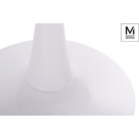 MODESTO stół TULIP FI 90 biały - MDF, podstawa metalowa (T1020.WHITE)