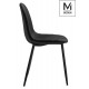 MODESTO krzesło LUCY czarne - welur, metal (PM069.BLACK.VELVET)