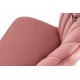 MODESTO krzesło RANGO różowe - welur, metal (HB-01.LIGHT.PINK)