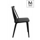 MODESTO krzesło RIBS BLACK czarne - polipropylen (PC-104S.BLACK)