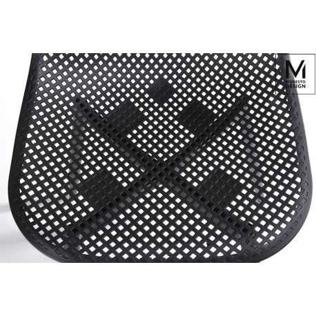 MODESTO krzesło TIVO czarne - polipropylen, metal (PM071H.BLACK)