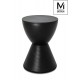 MODESTO stołek TAMBURO czarny - polipropylen (PP612.BLACK)