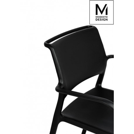 MODESTO krzesło PETRA czarne - polipropylen (1211-APC)