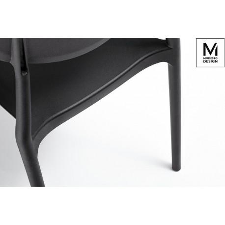 MODESTO krzesło FLEX czarne - polipropylen (C1066.BLACK)