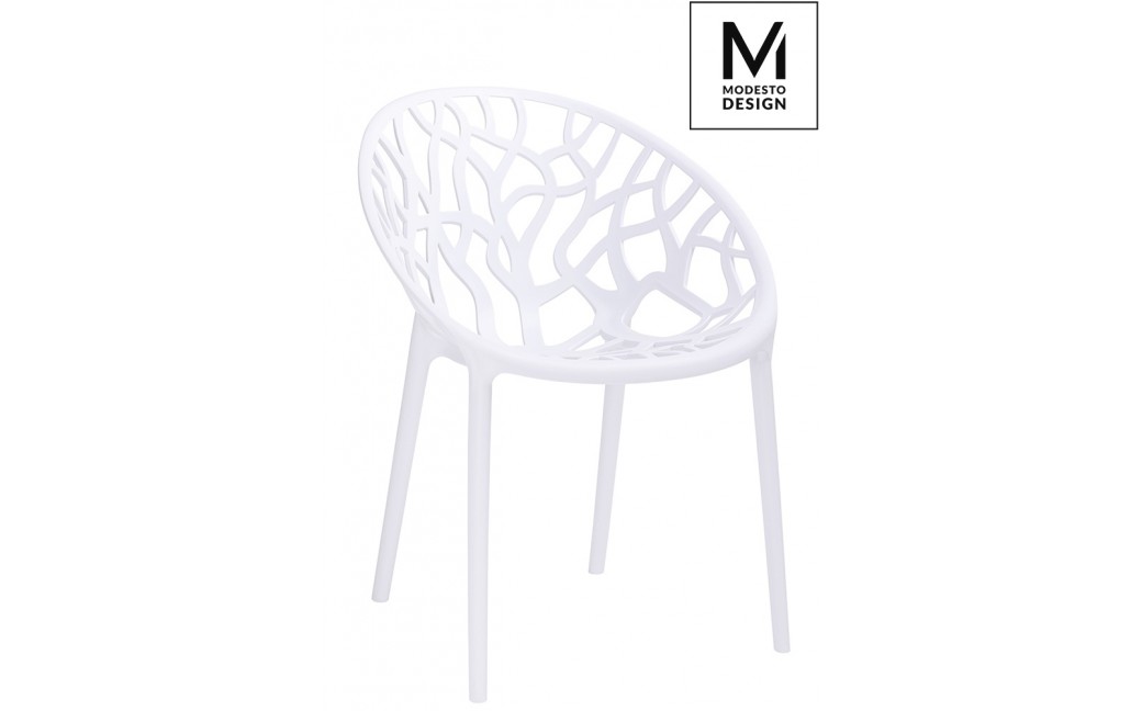 MODESTO krzesło KORAL białe - polipropylen (C1024.WHITE)
