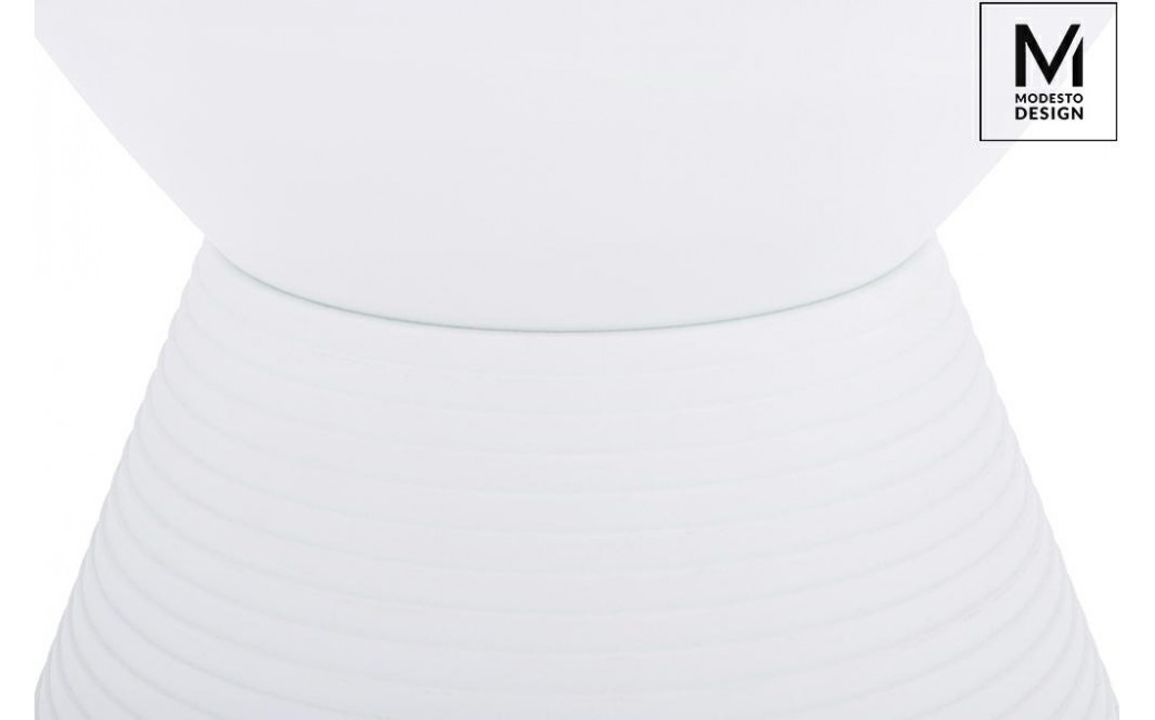 MODESTO stołek TAMBURO biały - polipropylen (PP612.WHITE)