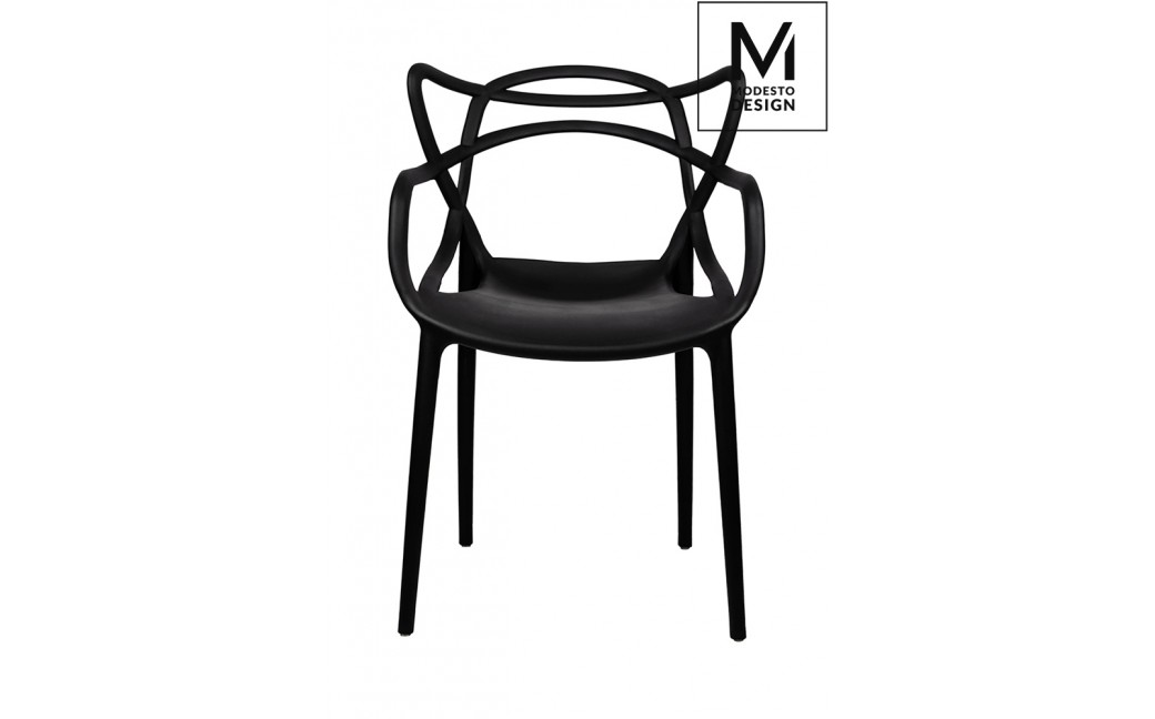 MODESTO krzesło HILO czarne - polipropylen (C1034.BLACK)