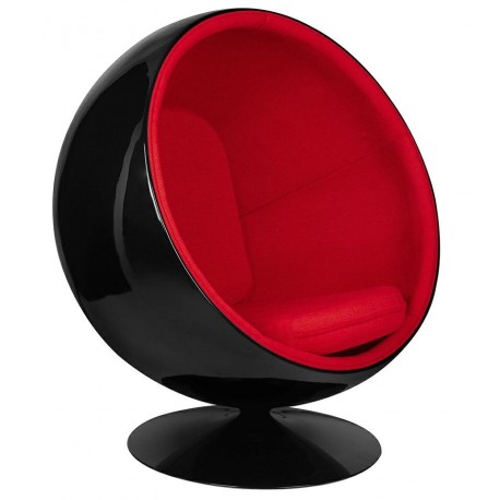 King Home Fotel BALL BLACK czerwony (JH-066.BLACK.RED)